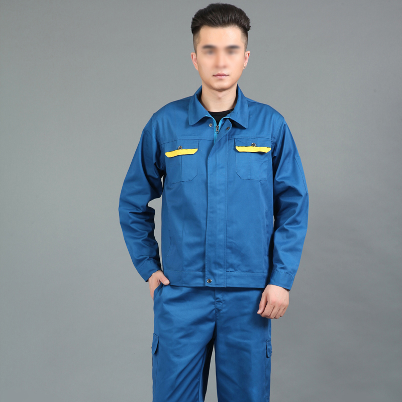 春秋季长袖工作服套装...